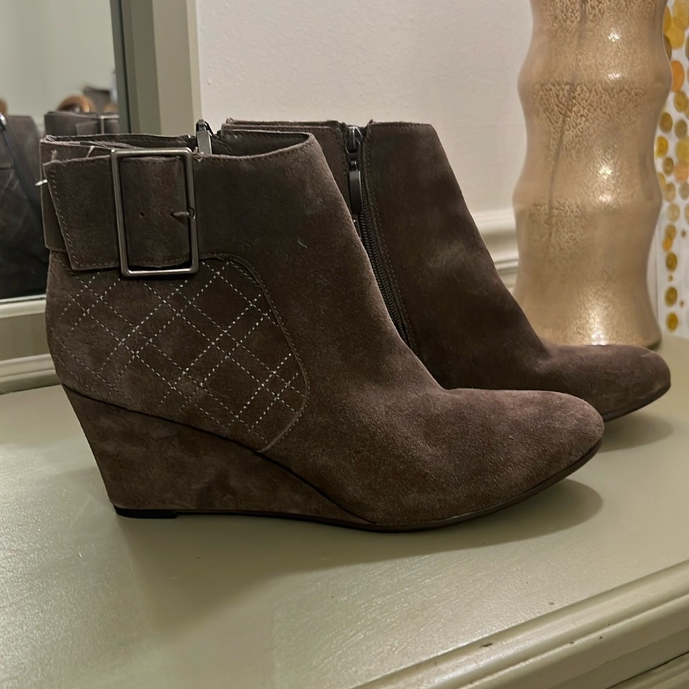 Pesaro brown leather ankle boots Size 11